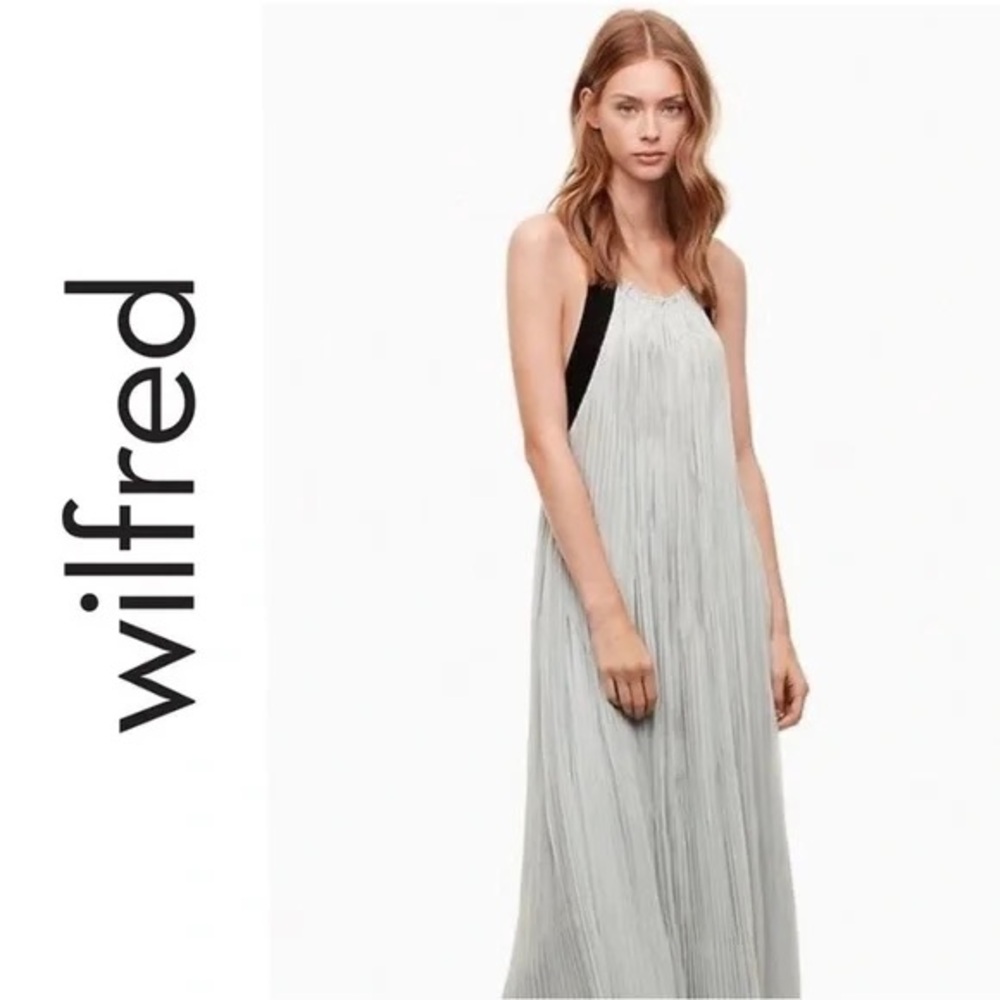 Aritzia Wilfred Gray Maxi Dress